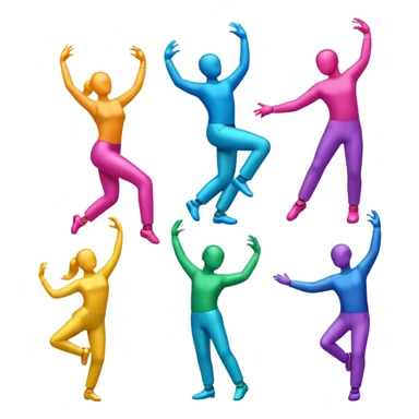 notas musicales bailando sticker