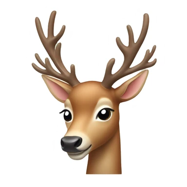 christmas deer sticker