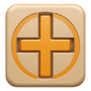 Beige hashtag symbol sticker