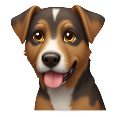 brown mongrel sticker