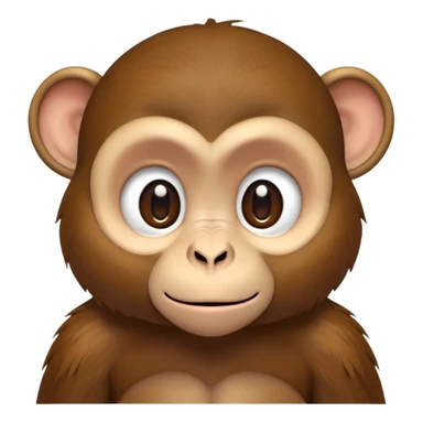 Shy Monkey  sticker