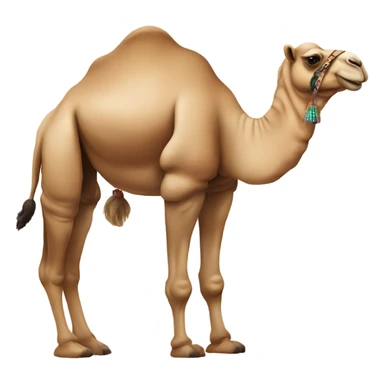 Camel and a big toe sticker