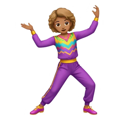 bailando en un fondo verde sticker