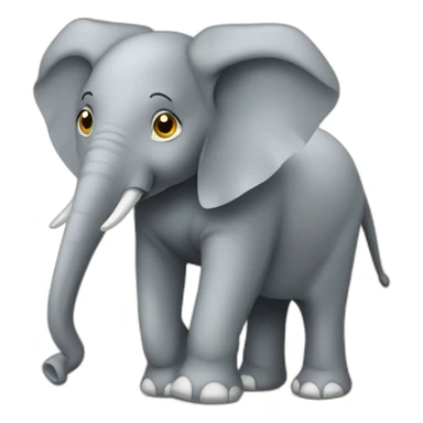 Éléphant sur girafe sticker