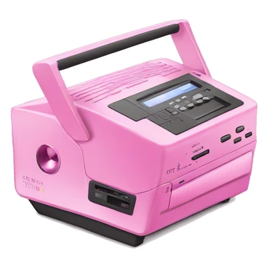 Pink cd player sticker