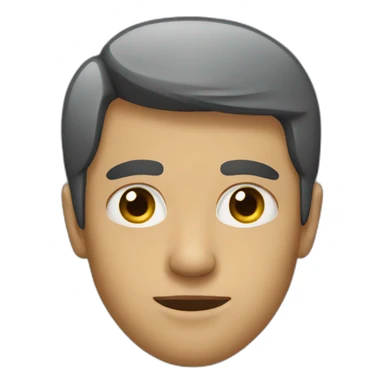 Man with back eyes sticker