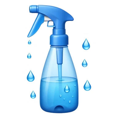 Spray bottle spritz with rag sticker
