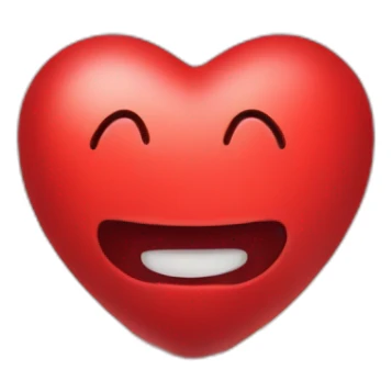 coeur rouge avec des étoiles sticker