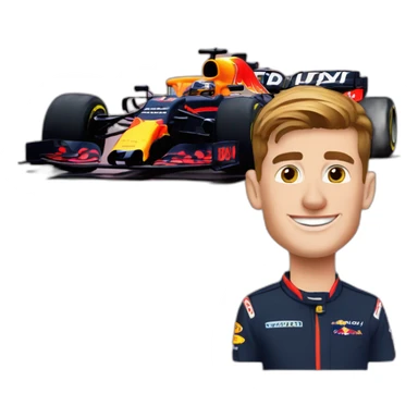 max verstappen and f1 car sticker