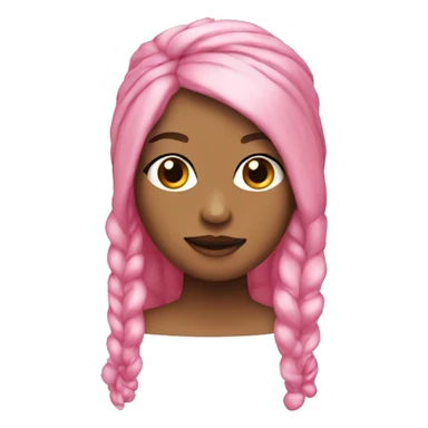 silk pink hair band sticker