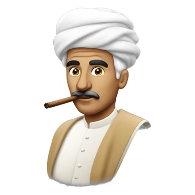 Kuwait emir smoking cigar sticker