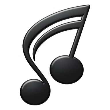 black music note sticker
