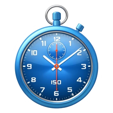 blue stopwatch  sticker