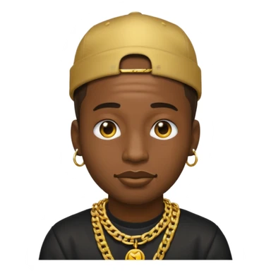 I'm just want a emojii like rapper only face sticker