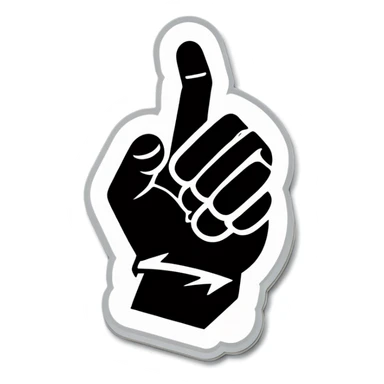 Two thumbs down  sticker
