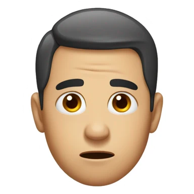 confused with one eyebrow up sticker