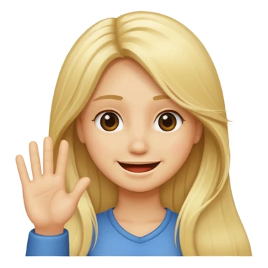 blonde female long hair saying stop smiling funny sticker