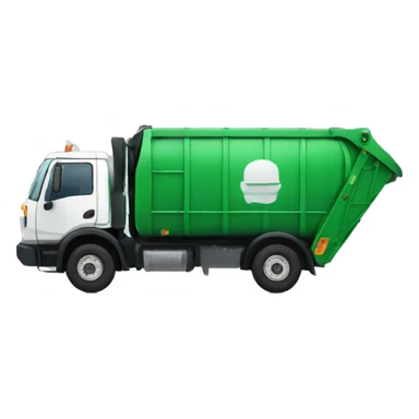 garbage truck side view sticker