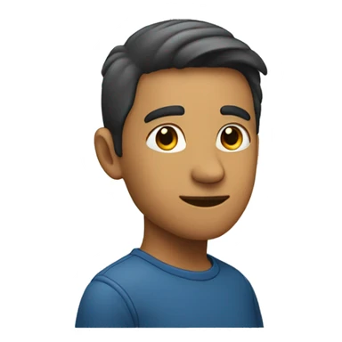 A person pointing to something in the distance in the top left corner sticker