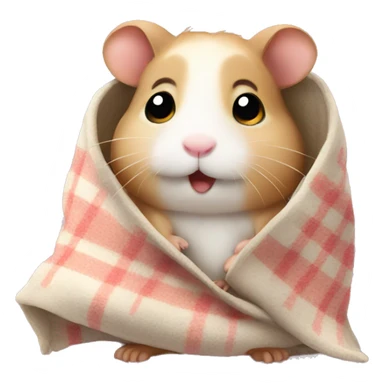 hamster with a blanket sticker