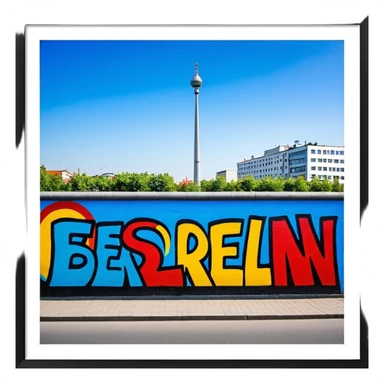 East side gallery of berlin  sticker