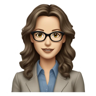 Kate Beckinsale, glasses, blue eyes happy elegant lifelike  sticker