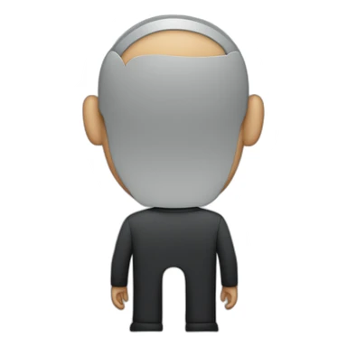 steve jobs, back View sticker