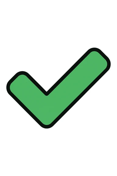 checkmark sticker