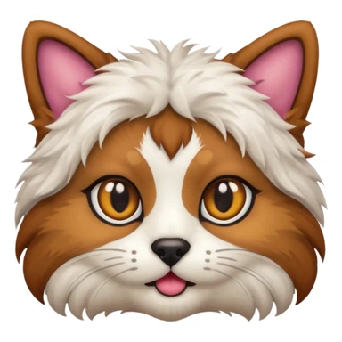 cat and dog one body sticker