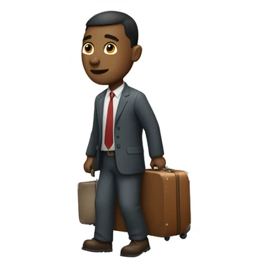A guy with a suitcase  sticker