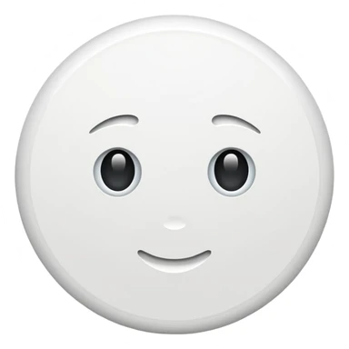White circle without face sticker