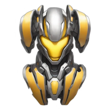 futuristic armored Omega Energy chestplate arm radiating omega energy sticker