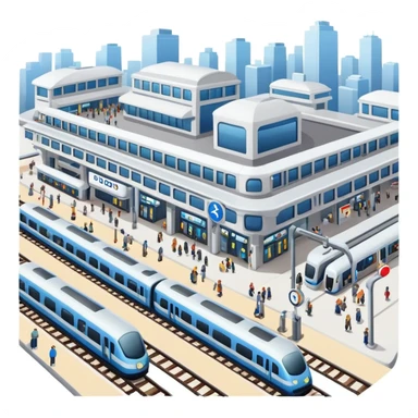 train station sticker