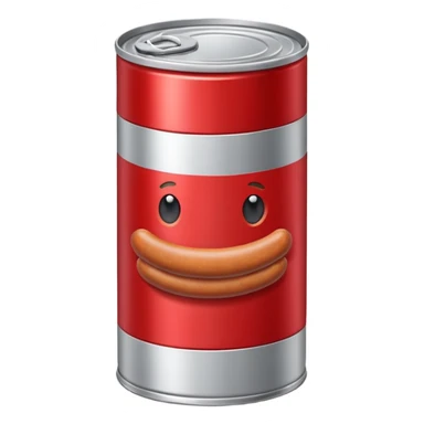 wiener sausage in can/tin sticker