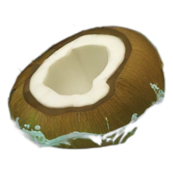 Coconuts in the sea sticker
