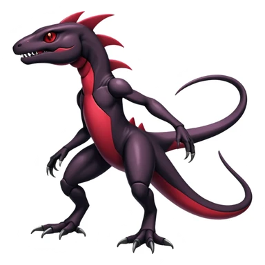Shiny Exotic Edgy Badass Gothic Cool epic Salandit-Genesect-Koraidon-Fakémon-hybrid-creature (full body)  sticker