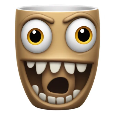 scary mug sticker