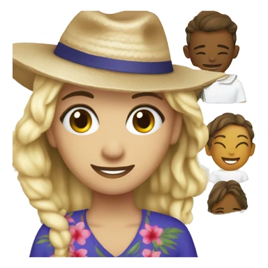 Novio y novia en playa  sticker