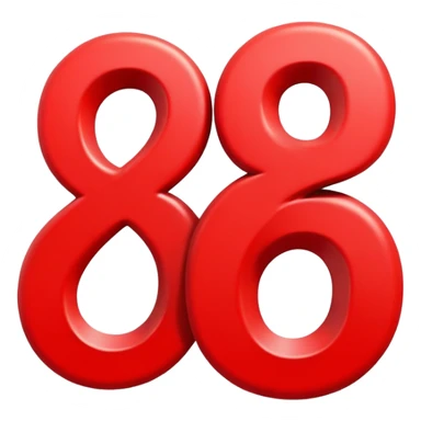 Bold red number 10000 with energetic double underlines like the 100 emoji, vibrant and dynamic design conveying extreme approval and excitement sticker