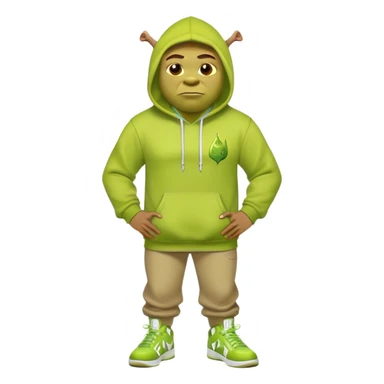 Shreck erring hoodie and jordans sticker