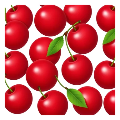  red 8 balls cherries  sticker