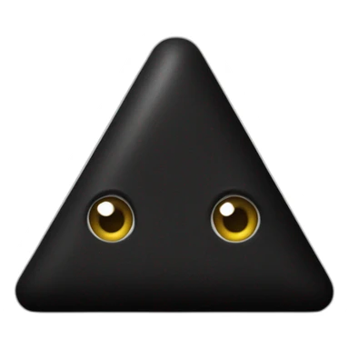 Black Vercel triangle looking fiesty sticker