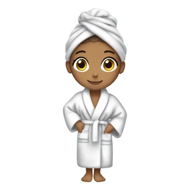 ariana grande in bath robe with hair towel sticker
