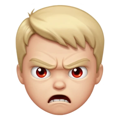 A little boy raging  sticker