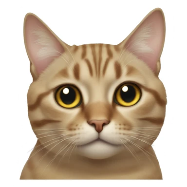 Cat with butterfly on his nose sticker