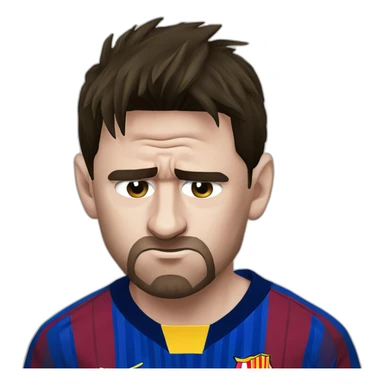 Lionel Messi crying sticker