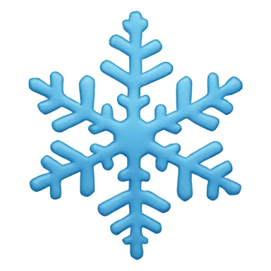 light blue snowflake sticker
