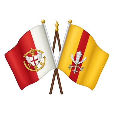 Vatican flag with prohibited symbol overlay sticker
