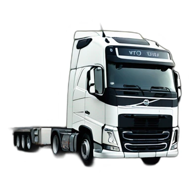 Volvo fh4 white 4x2 sticker