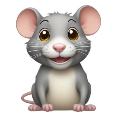 happy low rat sticker